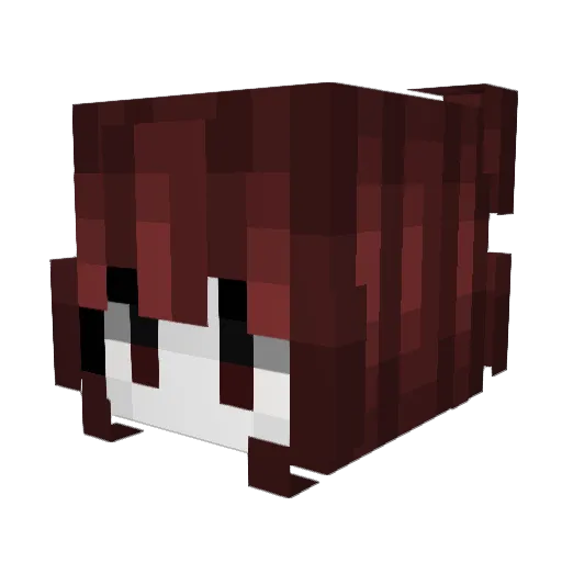 ironymustdie Minecraft avatar head, 3D render