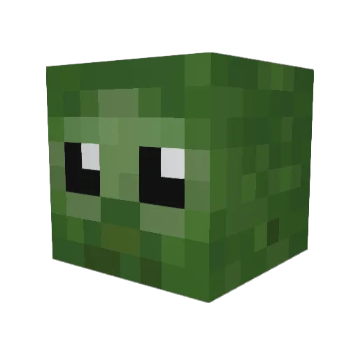 irroli Minecraft avatar head, 3D render
