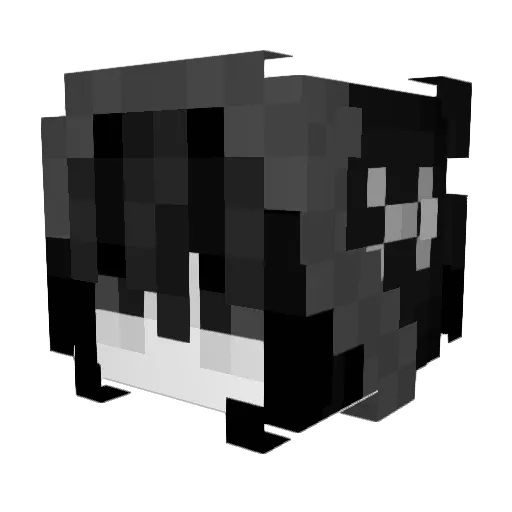 irrrational Minecraft avatar head, 3D render