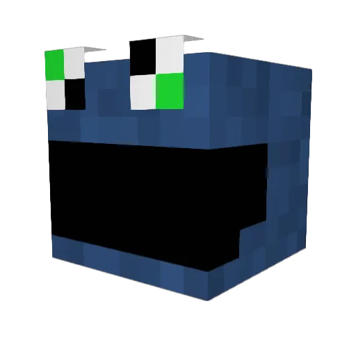 irrris Minecraft avatar head, 3D render