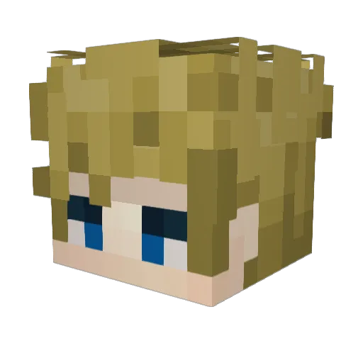 irsh26 Minecraft avatar head, 3D render