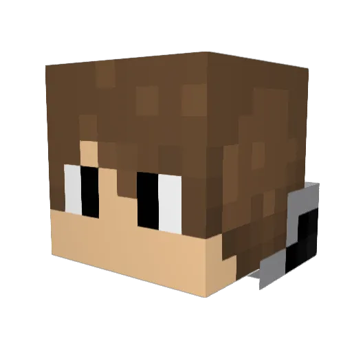 iru357 Minecraft avatar head, 3D render