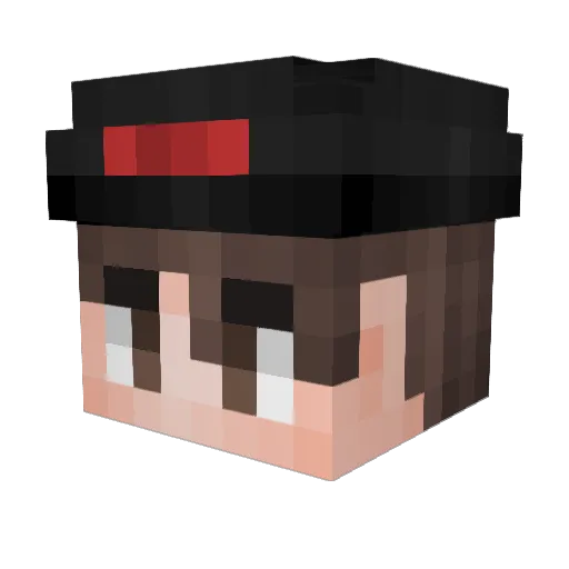 iruea Minecraft avatar head, 3D render