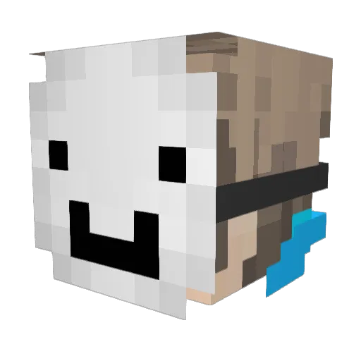 iruka1215 Minecraft avatar head, 3D render