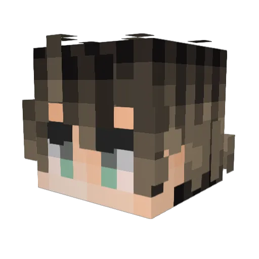 iryhu Minecraft avatar head, 3D render