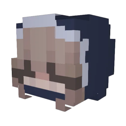 is6b3lla Minecraft avatar head, 3D render
