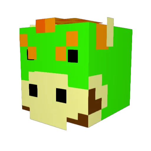 is918 Minecraft avatar head, 3D render