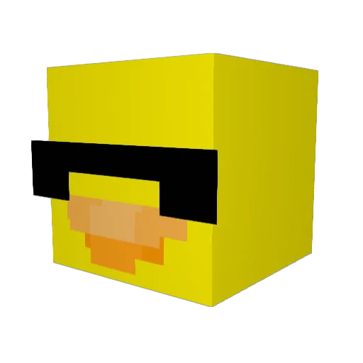 isChark Minecraft avatar head, 3D render
