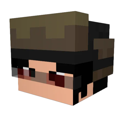 isThisIt_ Minecraft avatar head, 3D render