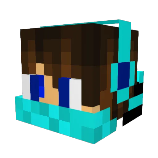 isaYH11 Minecraft avatar head, 3D render