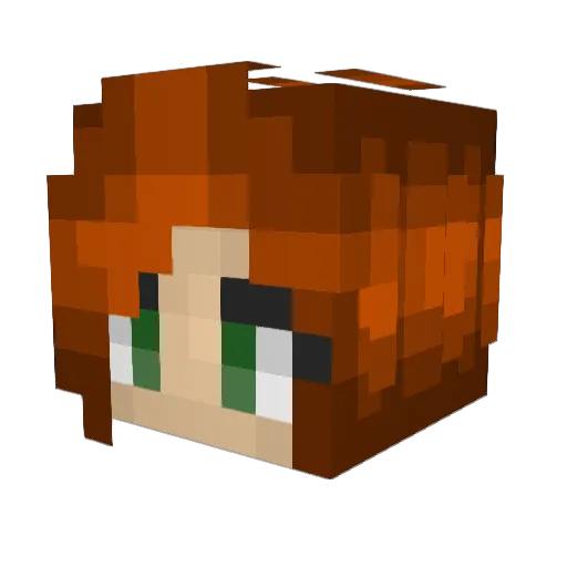 isaaabel02 Minecraft avatar head, 3D render