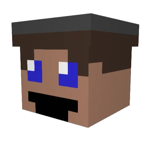 isaac88 Minecraft avatar head, 3D render