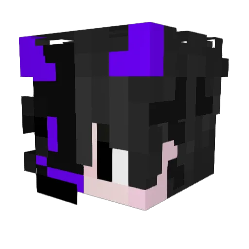 isaacfm_ Minecraft avatar head, 3D render