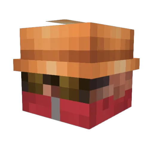 isaacmeboi Minecraft avatar head, 3D render
