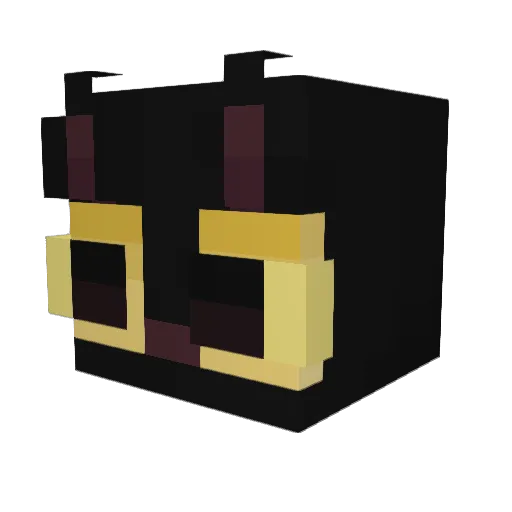 isaacooky Minecraft avatar head, 3D render