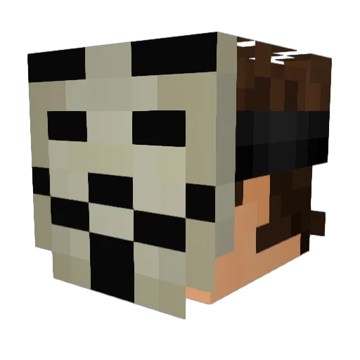 isaacwonder Minecraft avatar head, 3D render
