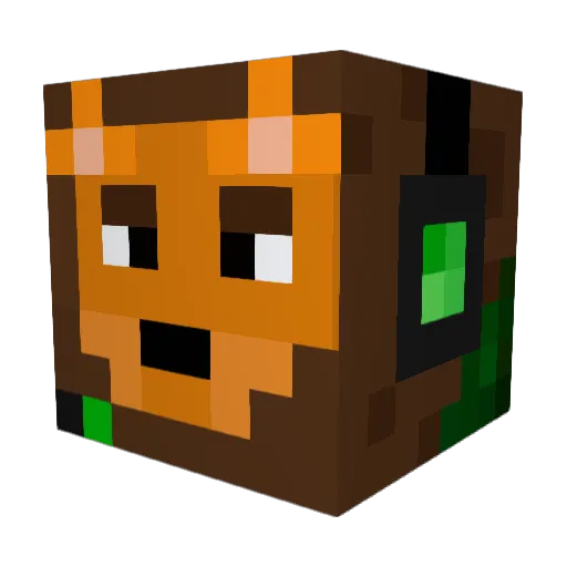 isaakcrafter Minecraft avatar head, 3D render