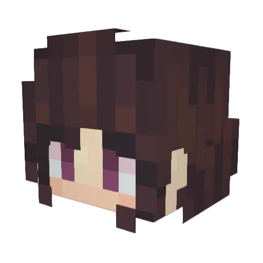 isaarli Minecraft avatar head, 3D render