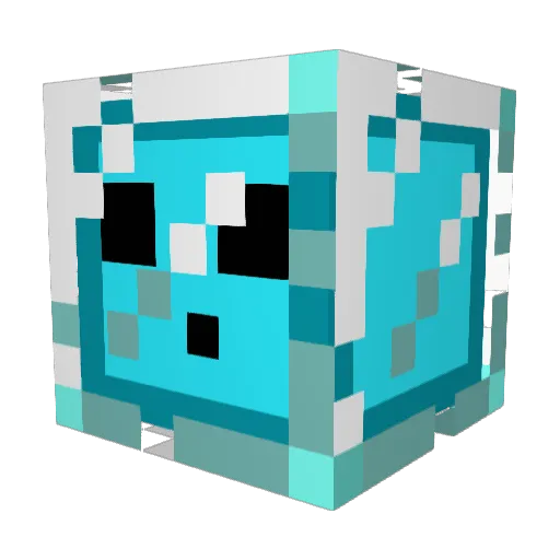 isabaji Minecraft avatar head, 3D render