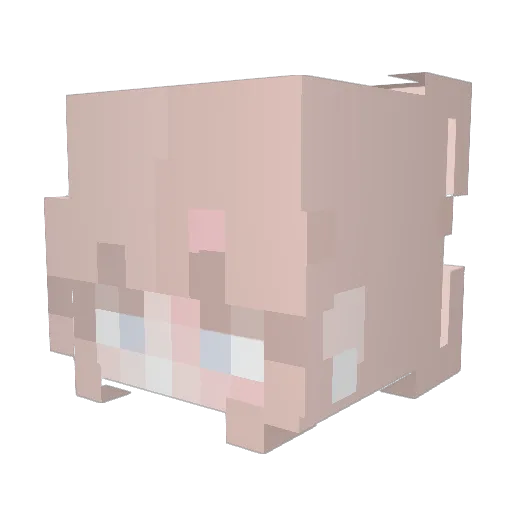 isabella3001 Minecraft avatar head, 3D render