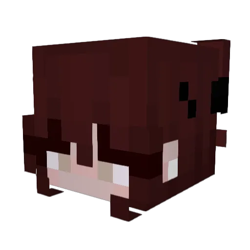 isabellasbetter Minecraft avatar head, 3D render