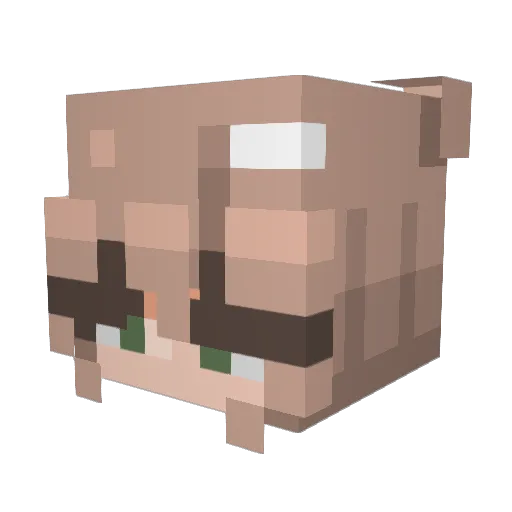 isabelle1218 Minecraft avatar head, 3D render