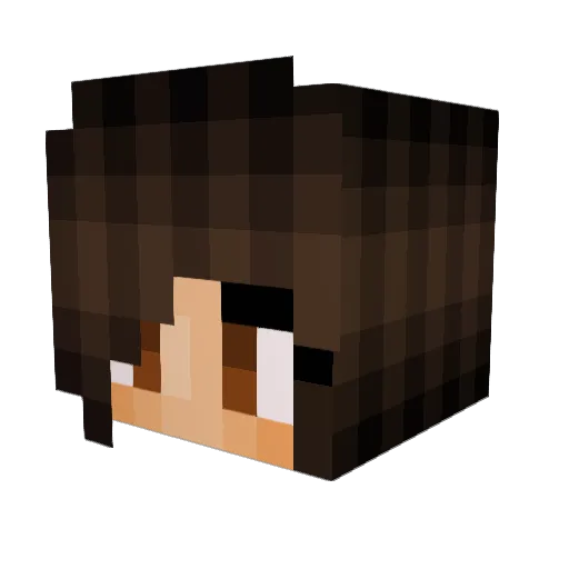 isabellebx Minecraft avatar head, 3D render