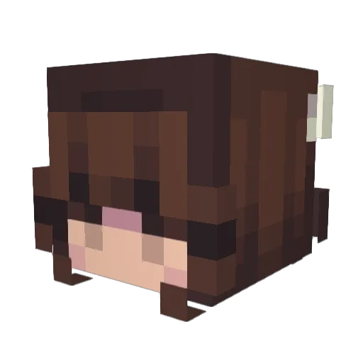 isabelleg21 Minecraft avatar head, 3D render