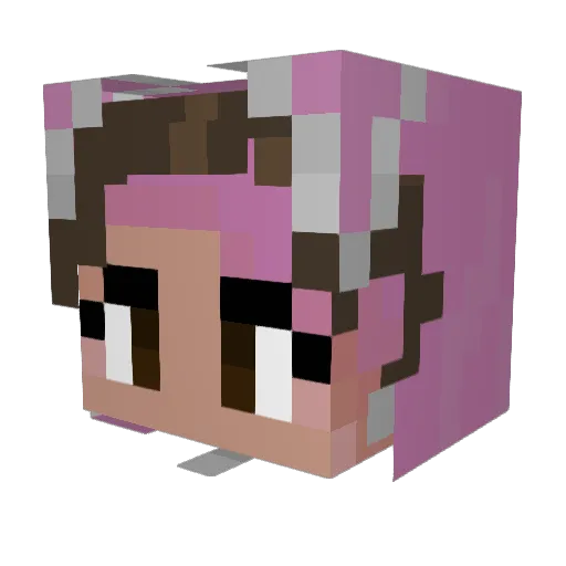 isabelryden Minecraft avatar head, 3D render