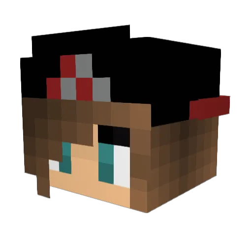 isaberol Minecraft avatar head, 3D render