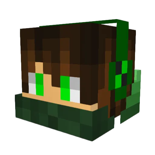 isackeo Minecraft avatar head, 3D render