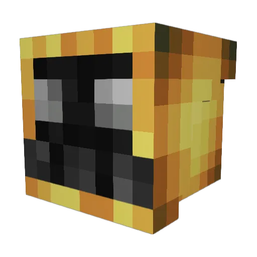 isaclam Minecraft avatar head, 3D render