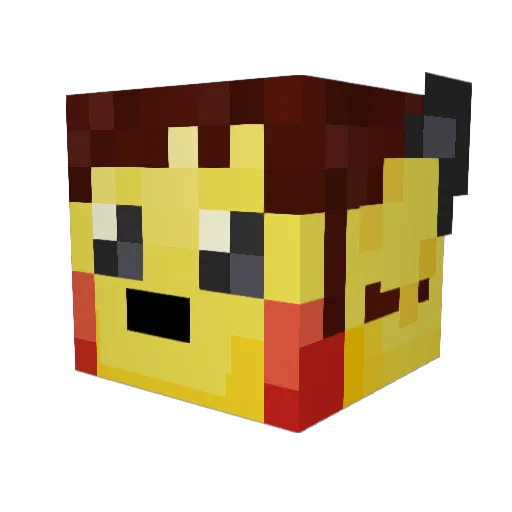 isacroccia Minecraft avatar head, 3D render