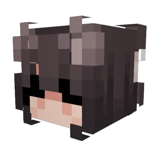 isaferrer Minecraft avatar head, 3D render