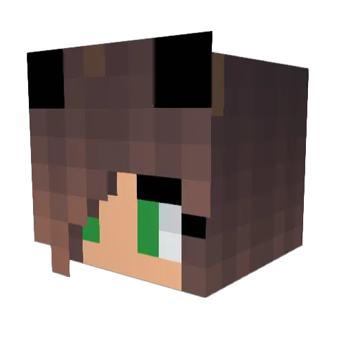isagame08 Minecraft avatar head, 3D render