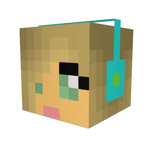 isagirl02 Minecraft avatar head, 3D render
