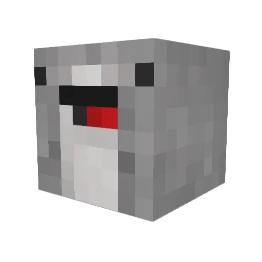 isaharthmann Minecraft avatar head, 3D render