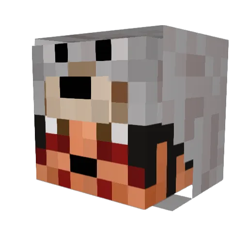 isaiahsean12 Minecraft avatar head, 3D render