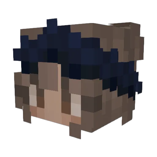 isaist Minecraft avatar head, 3D render