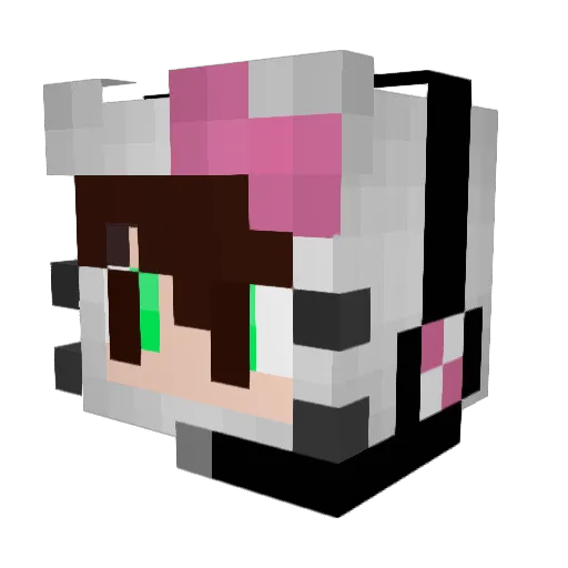 isakitty007 Minecraft avatar head, 3D render