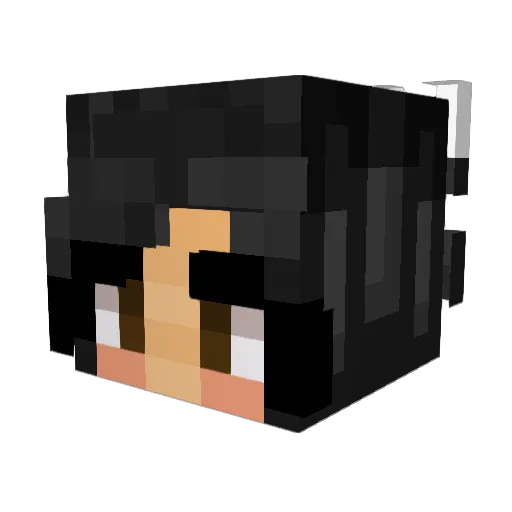 isalolie Minecraft avatar head, 3D render