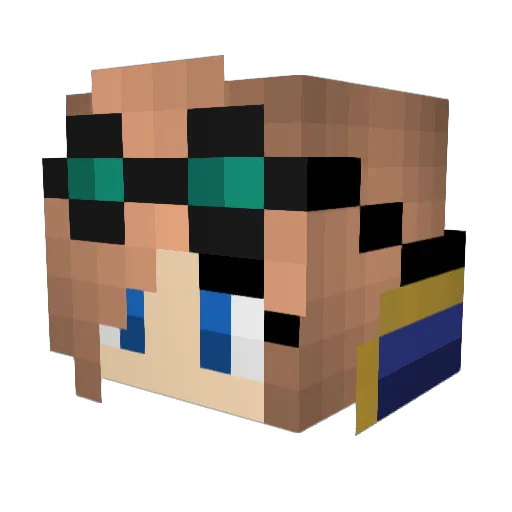 isamora Minecraft avatar head, 3D render