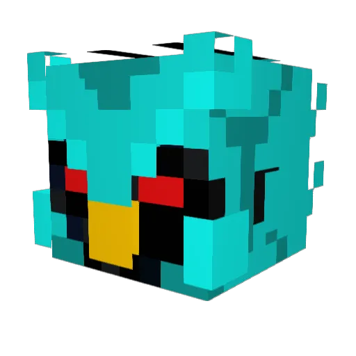 isangar Minecraft avatar head, 3D render