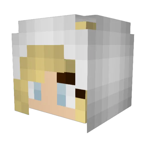 isanur Minecraft avatar head, 3D render