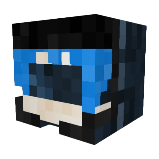 isao8 Minecraft avatar head, 3D render