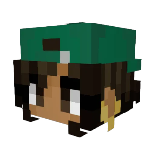 isaokaybro Minecraft avatar head, 3D render