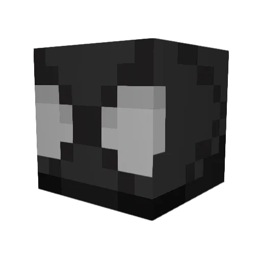 isapilin Minecraft avatar head, 3D render