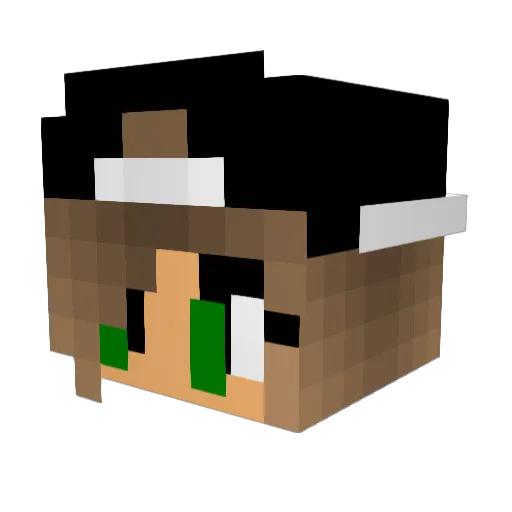 isapro16 Minecraft avatar head, 3D render
