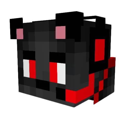isaquefoxy Minecraft avatar head, 3D render