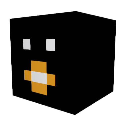 isavane Minecraft avatar head, 3D render